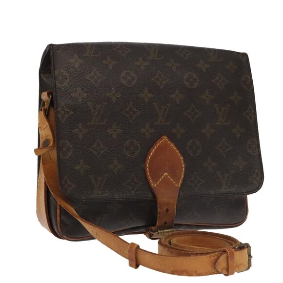 LOUIS VUITTON Monogram Cartouchiere MM Shoulder Bag M51253 LV Auth yk15769 - Picture 1 of 16